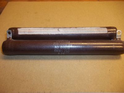 SURPLUS 250 Ohm 100 Watt ADJUSTABLE Power Resistor, 6.5 inch X .75 inch OHMITE 210-100M-40 0960B