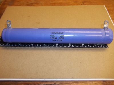 250 Ohm 159 Watt Power Resistor, 8 inch X 1 1/8 inch SPRAGUE RW38V251