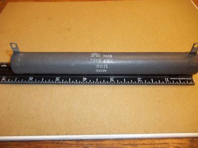 300 Ohm 100 Watt Power Resistor, 6.5 inch X 3/4 inch IRC 7418 TYPE 6 1/2E