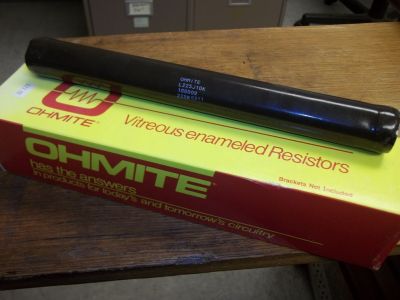 10000 Ohm 10K OHM 225 Watt Power Resistor, 10.5 inch X 1.25 inch OHMITE L225J10K