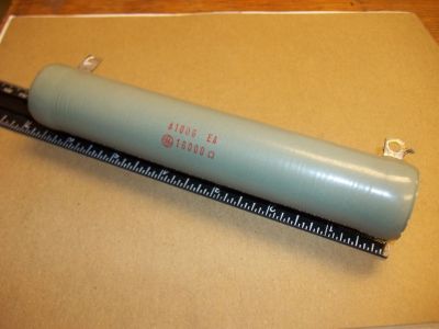 SURPLUS 16000 Ohm 16K OHM 100 Watt Power Resistor, 6.5 inch X 1 1/4 inch GE A100G
