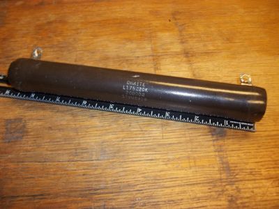 20000 Ohm 20K OHM 175 Watt Power Resistor, 8 1/2 inch X 1 1/4 inch OHMITE L175J20K