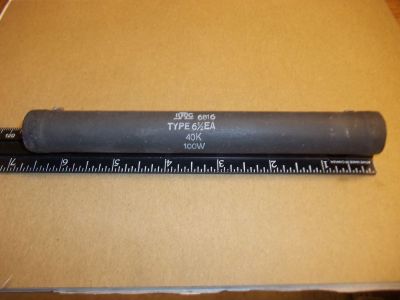 SURPLUS 40000 Ohm 40k ohm 100 Watt ADJUSTSABLE Power Resistor, 6.5 inch X .75 inch IRC TYPE 6 1/2EA 6816
