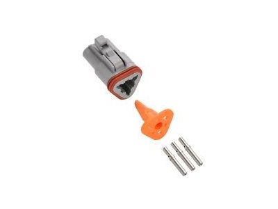 DEUTSCH WEATHER PACK KIT, CATERPILLAR 3 PIN HOUSING, FEMALE CONTACTS, DT06-3S, 155-2276, 9X3402