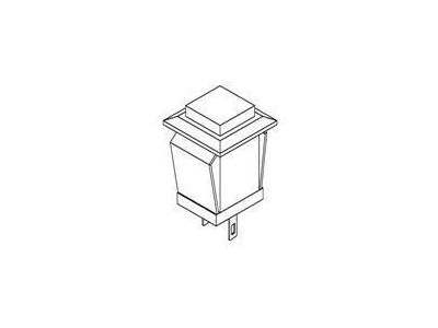 Black Momentary Square Push Button Switch W01