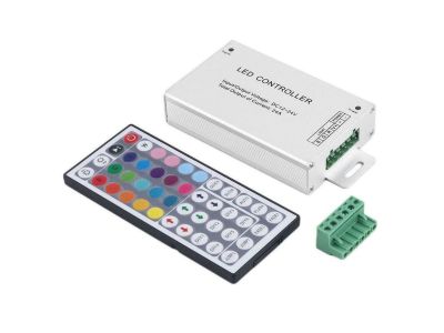 12V 24A Amp RGB LED Controller with 44 Key Remote