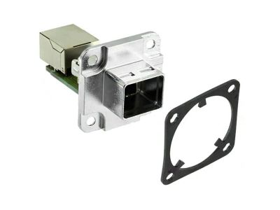 HARTING CONNECTOR ADAPTER COUPLER 8P8C TO 8P8C RJ45 PANEL MOUNT, W10