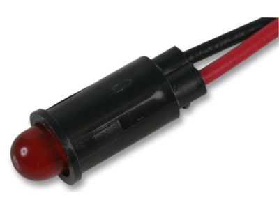Dialight T1-3/4 Red Diffusesed 2.2V 30ma, 5mm LED, Panel Mount, W27