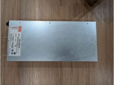 Surplus 220-480VAC Input, 48VDC 105A Output POWER SUPPLY MEAN WELL, 5000W, Measures 18 x 8.5 x 3.5 inches