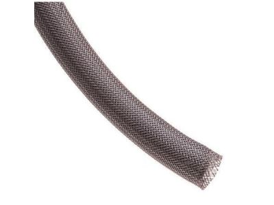 FLEXO 1/2 INCH RODENT RESISTANT EXPANDABLE LOOM SLEEVING / SNAKE SKIN, DARK BROWN, MOUSE RAT