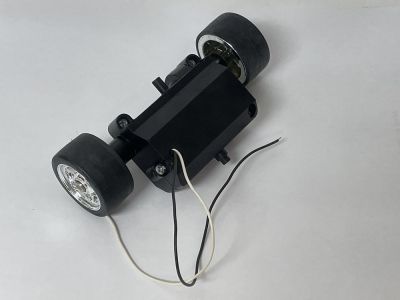 ARDUINO Accessory, Smart Car DC Gear Motor 6-12VDC, 5 Inches Wide, Rubber Wheel / Tires