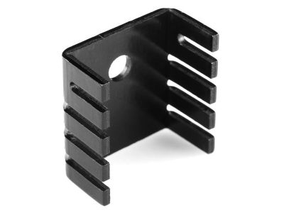 Aluminum Heatsink for TO220, TO202, TO202M, TO202N, TO126, TO126LP, TO126ML Transistor Heat Sink, Measures 19mm x 19mm x 10mm, THM6073