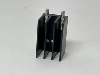 Aluminum Heatsink for TO220, TO202, TO202M, TO202N, TO126, TO126LP, TO126ML Transistor Heat Sink, Measures 25mm x 16mm x 16mm