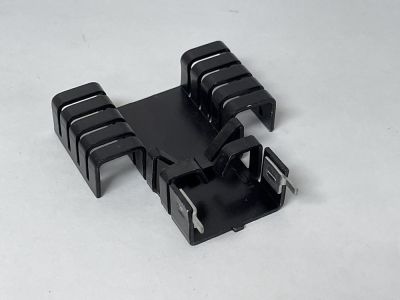 Aluminum Heatsink for TO3P, TO3PBL, TO3PFM, TO3PL, TO3PML, TO3PMLH, TO3PN, TO218, TO127, TO247, TO220, TO202, TO202M, TO202N, TO126, TO126LP, TO126ML Transistor Heat Sink, Measures 50mm x 50mm x 12mm
