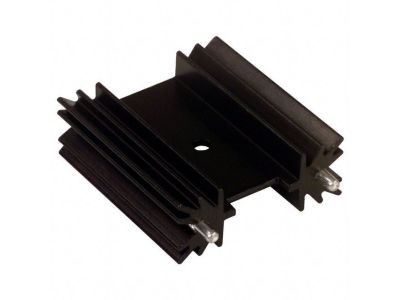 Aluminum Heat Sink For TO220, TO202, TO202M, TO202N, TO126, TO126LP, TO126ML Transistor Heat Sink, Measures 39mm x 35mm x 13mm