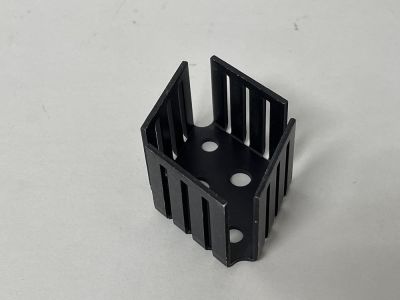 Aluminum Heat Sink For TO3 Transistor Heat Sink, Measures 48mm x 36mm x 25mm