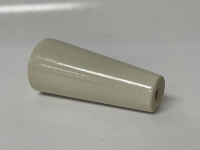 Conical Round Ceramic Porcelain Insulator Standoff, 1.5 Inch x 3 Inches, #10-32 Threaded Holes, Cone