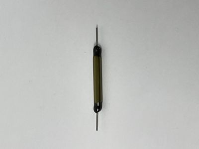 REED SWITCH, OFF - ON, NORMALLY OPEN, SPST, SOLDER TERMINALS, approximately 4.5 cm long,