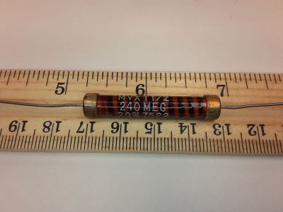 ONEIDA CR-240 240.0M 240M Ohms HIGH VOLTAGE Through Hole Resistor IRC MXV 1 1/2 20% 7522