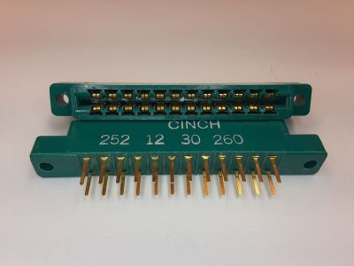 CARD EDGE CONNECTOR 24 Position, .156 inch PC MOUNT CINCH DOUBLE READOUT