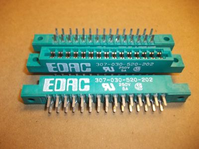 CARD EDGE CONNECTOR 30 Position, .156 inch PC BOARD MOUNT EDAC DOUBLE READOUT