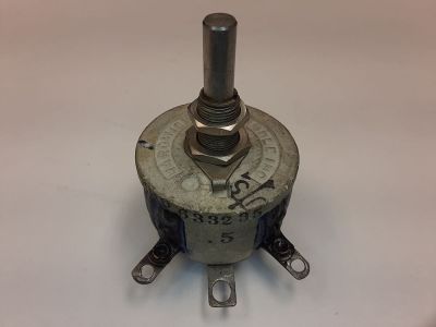 .5 OHM 25 WATT HARDWICK RHEOSTAT 633235 1/4 inch X 5/8 inch SHAFT