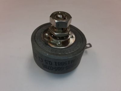.5 OHM 25 WATT CLAROSTAT RHEOSTAT CM15881 5905-666-0786 20-6827 LOCKING SHAFT SCREWDRIVER ADJUSTMENT