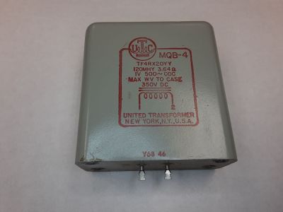 UTC MQB-4 120mHY Inductor, Coil, Choke Bobbin