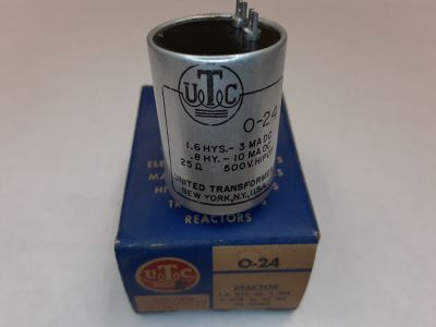 UTC O-24 Reactor, Inductor, Coil, Choke Bobbin