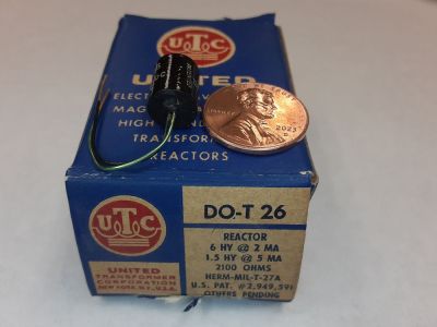 UTC DO-T26 Reactor, Inductor, Coil, Choke Bobbin HERM-MIL-T-27A