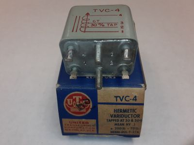 UTC TVC-4 HERMETIC VARIDUCTOR HERM-MIL-T-27A Inductor, Coil, Choke Bobbin