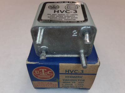 UTC HVC-3 HERMETIC VARIDUCTOR HERM-MIL-T-27A Inductor, Coil, Choke Bobbin