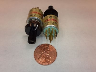 ALCOSWITCH MRC-1-10 500MA 125VAC ROTARY SWITCH