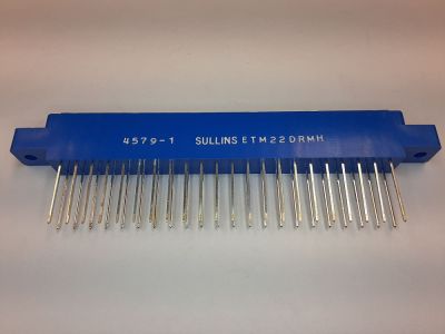 CARD EDGE CONNECTOR 44 Position, .156 inch AMP WIRE WRAP WW DOUBLE READOUT 4579-1 SULLINS