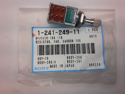 SONY 10K OHM CARBON POTENTIOMETER WITH DPDT PUSH PULL SWITCH