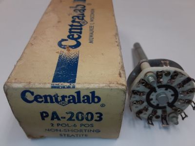 CENTRALAB PA2003 BREAK BEFORE MAKE ROTARY SWITCH PA-2003