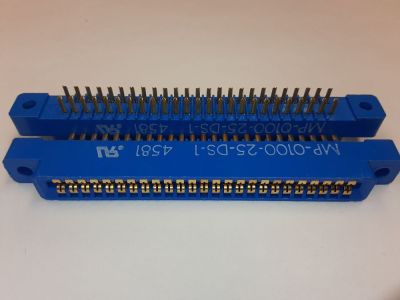 CARD EDGE CONNECTOR 50 Position, .1 inch SOLDER/PC MOUNT DOUBLE READOUT