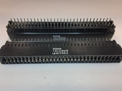 CARD EDGE CONNECTOR 62 Position, .1 inch PC MOUNT DOUBLE READOUT FOXCONN 8802