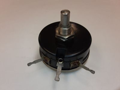 20000 20K Ohm 4W LINEAR SHAFT 1/4 inch X 3/8 inch POTENTIOMETER BODY 1-3/4 inch DIA. WIRT CWC63429