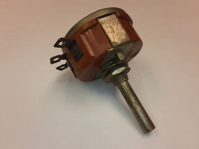 25000 Ohm 4W LINEAR SHAFT 1/4 inch X 1 inch SLOTTED POTENTIOMETER BODY 1-3/4 inch DIA. PRA-30 750-8026-00