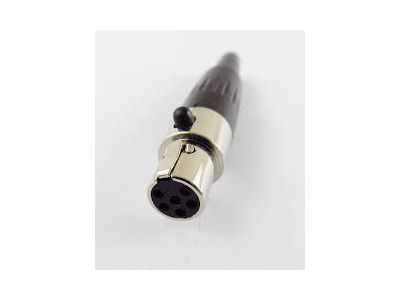 MINI XLR CONNECTOR 6 PIN FEMALE CABLE END TA6F