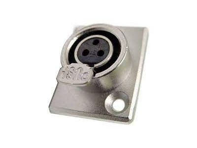 MINI XLR CONNECTOR 3 PIN FEMALE CHASSIS MOUNT TY3F