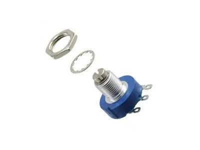 BOURNS 500 OHM LINEAR POTENTIOMETER PANEL MOUNT 1/4 inch X 1/8 inch SHAFT SLOTTED SCREWDRIVER ADJUSTMENT 8020M