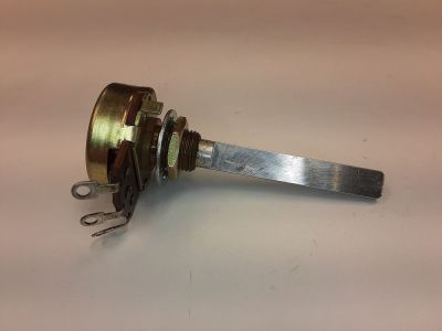 500K OHM, 1/4 inch X 1-1/2 inch HALF Shaft AUDIO TAPER ALPS 500KA 9035J