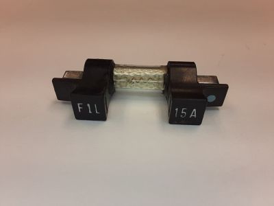 Burndy 15A FUSE F1L, FPL SINGLE PHASE 400 CYCLE 208/120 VOLTS MS27121-1 NOS NEW OLD STOCK AIRCRAFT AVIATION