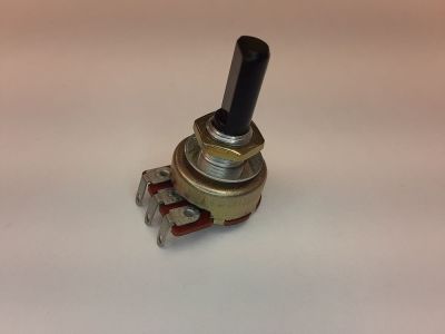 500K Ohm Potentiometer, Linear, 1/4 inch X 1/2 inch Plastic shaft, single turn