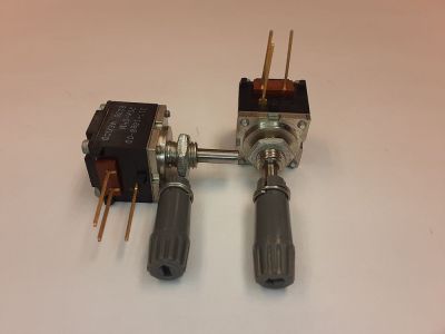 20K Ohm Potentiometer - Linear, 1/8 inch x 3/8 inch shaft, single turn screwdriver adjust