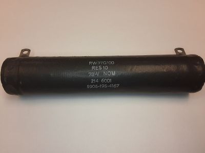 10 Ohm 78 Watt POWER RESISTOR 6 inch X 1.25 inch RW37G100