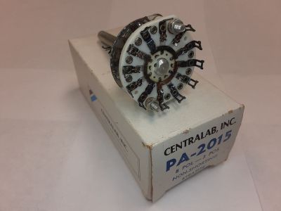 5 POLE 3 POSITION BREAK BEFORE MAKE CENTRALAB PA-2015 ROTARY SWITCH