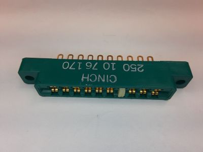 CARD EDGE CONNECTOR 10 Position, .156 inch SOLDER EYELET CINCH SINGLE READOUT KEY IN POSITION 4